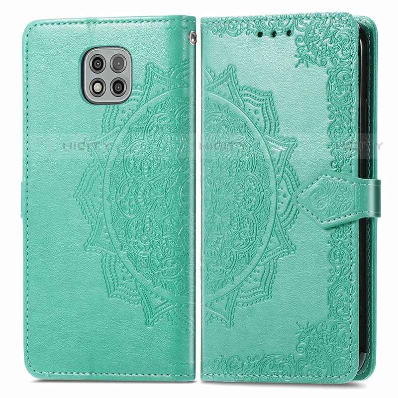 Funda de Cuero Cartera con Soporte Patron de Moda Carcasa para Motorola Moto G Power (2021)