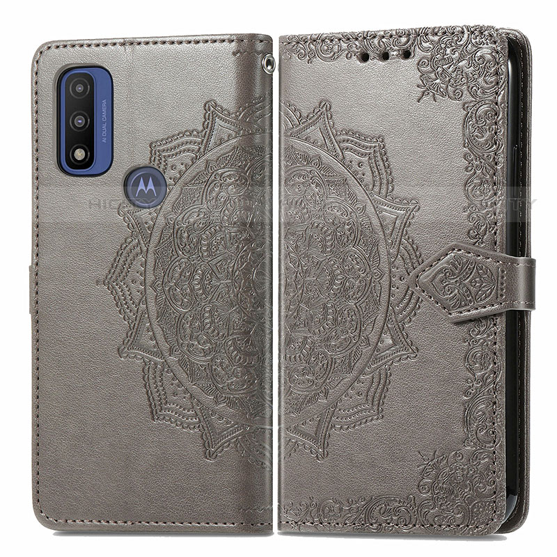 Funda de Cuero Cartera con Soporte Patron de Moda Carcasa para Motorola Moto G Pure