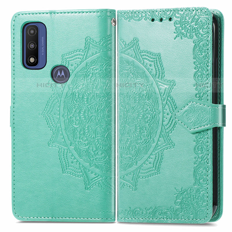 Funda de Cuero Cartera con Soporte Patron de Moda Carcasa para Motorola Moto G Pure