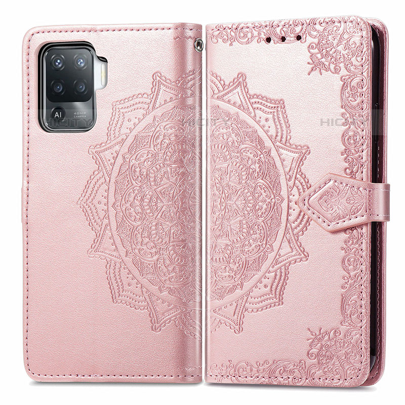 Funda de Cuero Cartera con Soporte Patron de Moda Carcasa para Oppo A94 4G