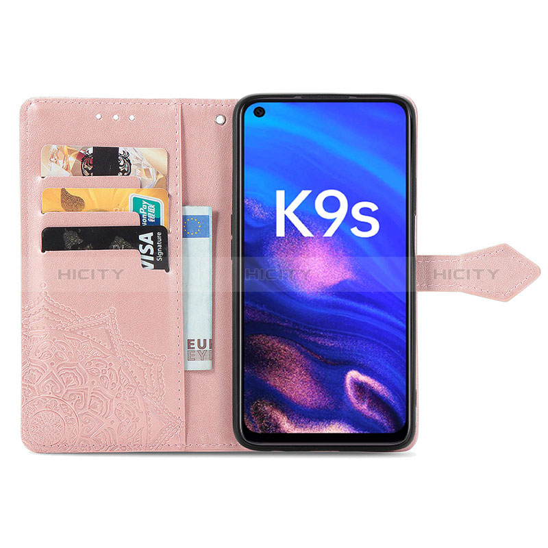 Funda de Cuero Cartera con Soporte Patron de Moda Carcasa para Oppo K9S 5G