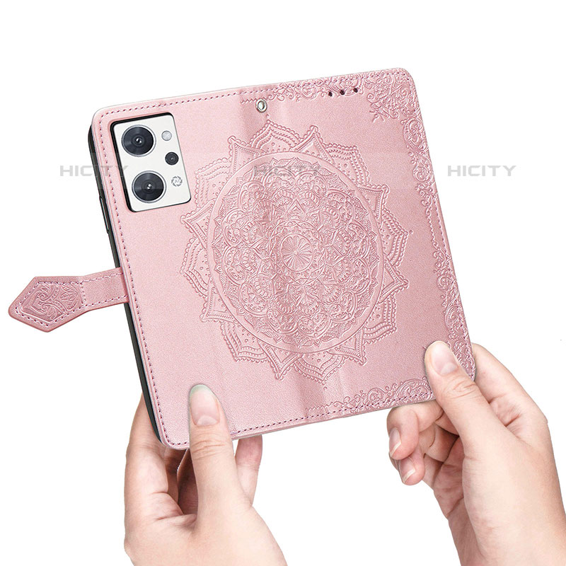 Funda de Cuero Cartera con Soporte Patron de Moda Carcasa para Oppo Reno7 A