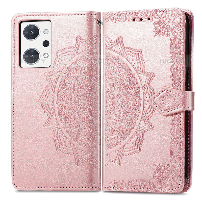 Funda de Cuero Cartera con Soporte Patron de Moda Carcasa para Oppo Reno7 A