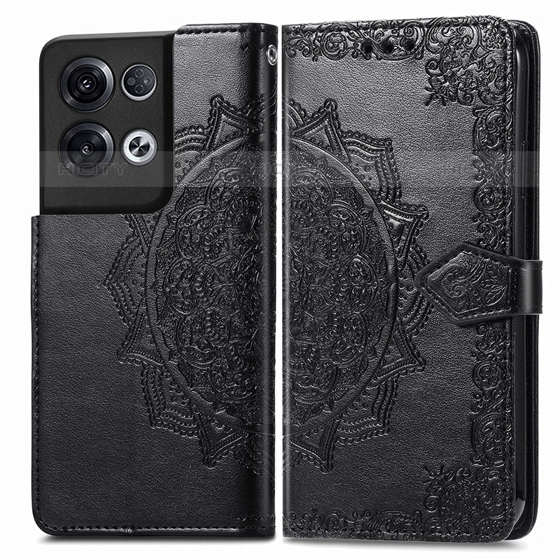 Funda de Cuero Cartera con Soporte Patron de Moda Carcasa para Oppo Reno8 Pro+ Plus 5G