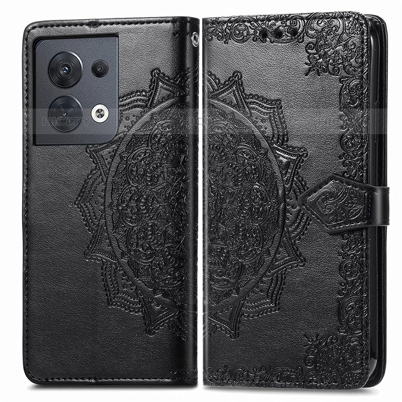 Funda de Cuero Cartera con Soporte Patron de Moda Carcasa para Oppo Reno9 5G