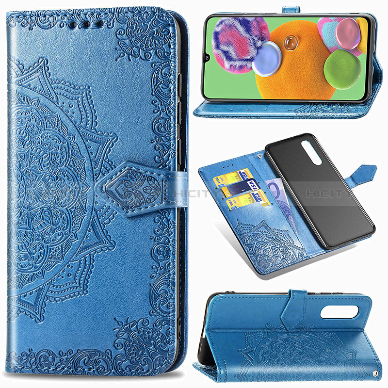 Funda de Cuero Cartera con Soporte Patron de Moda Carcasa para Samsung Galaxy A90 5G