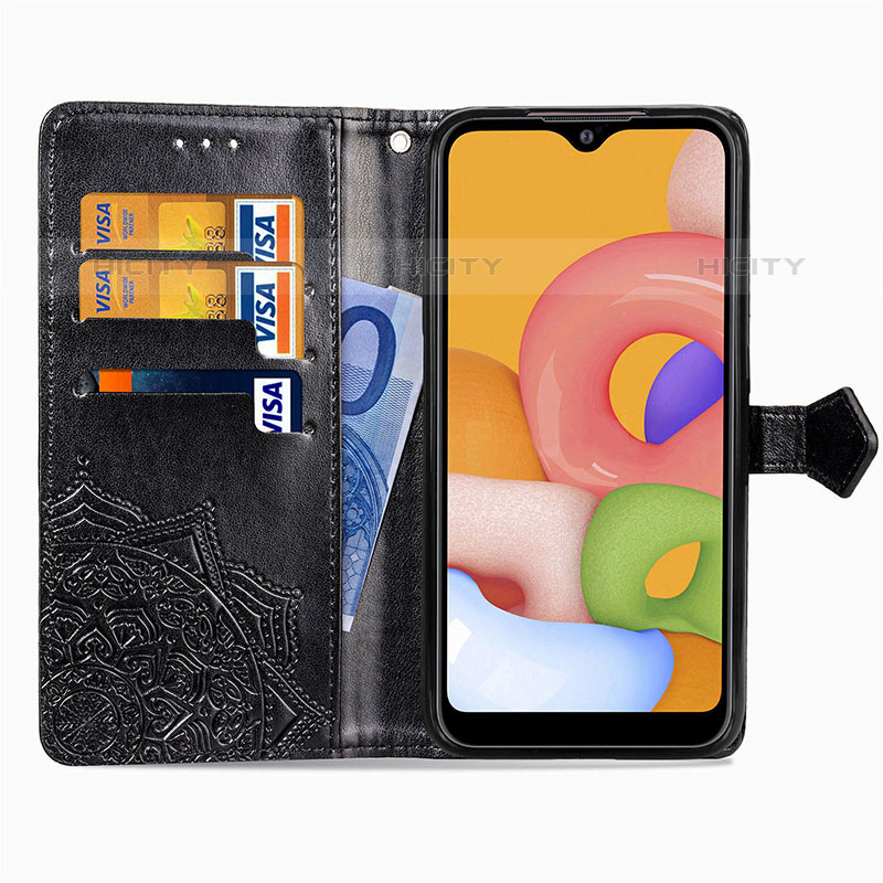 Funda de Cuero Cartera con Soporte Patron de Moda Carcasa para Samsung Galaxy M01