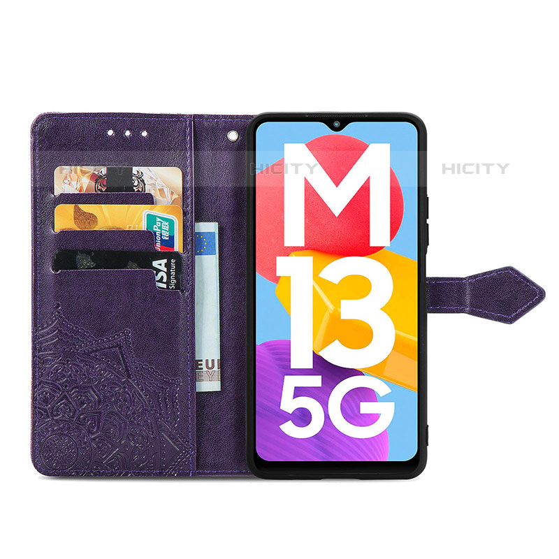 Funda de Cuero Cartera con Soporte Patron de Moda Carcasa para Samsung Galaxy M13 5G