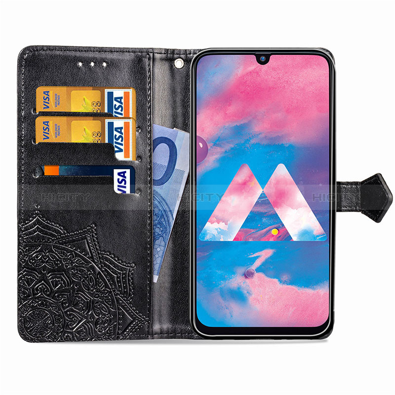 Funda de Cuero Cartera con Soporte Patron de Moda Carcasa para Samsung Galaxy M30