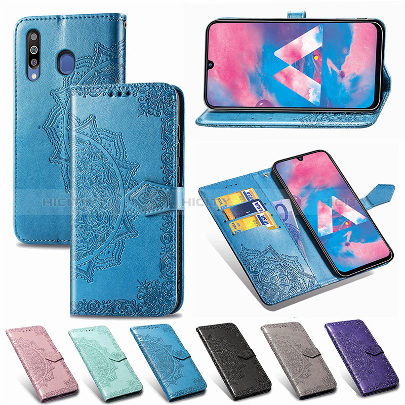 Funda de Cuero Cartera con Soporte Patron de Moda Carcasa para Samsung Galaxy M30