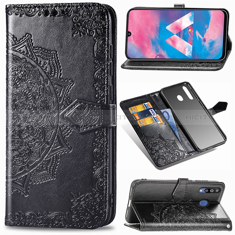 Funda de Cuero Cartera con Soporte Patron de Moda Carcasa para Samsung Galaxy M30