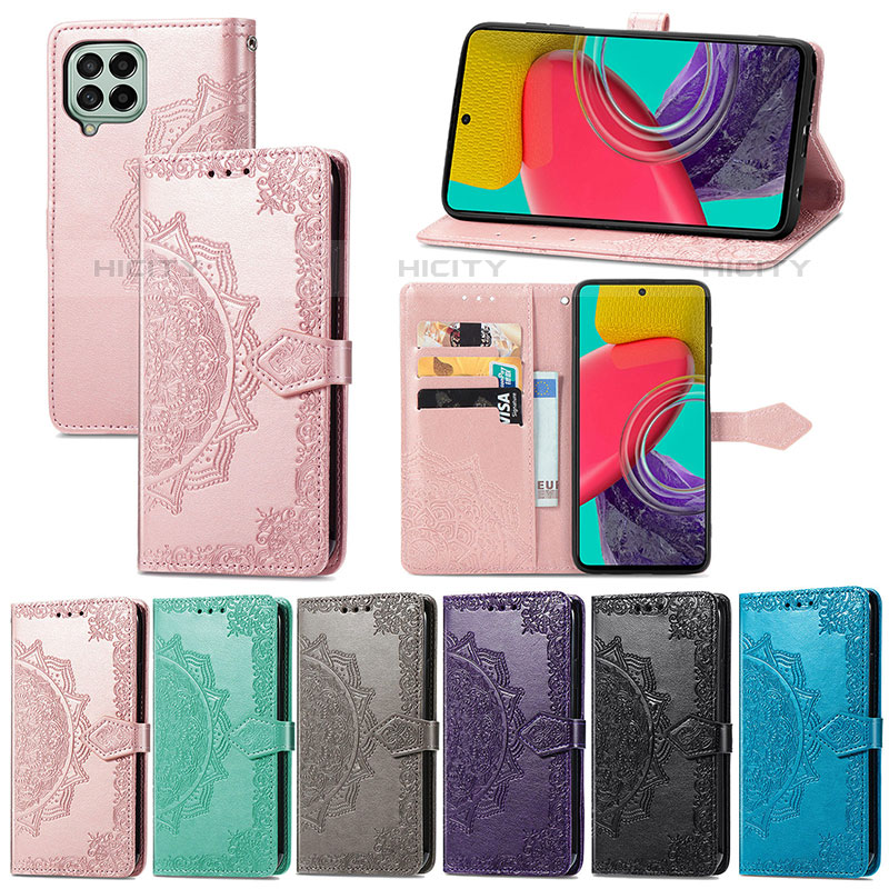 Funda de Cuero Cartera con Soporte Patron de Moda Carcasa para Samsung Galaxy M53 5G