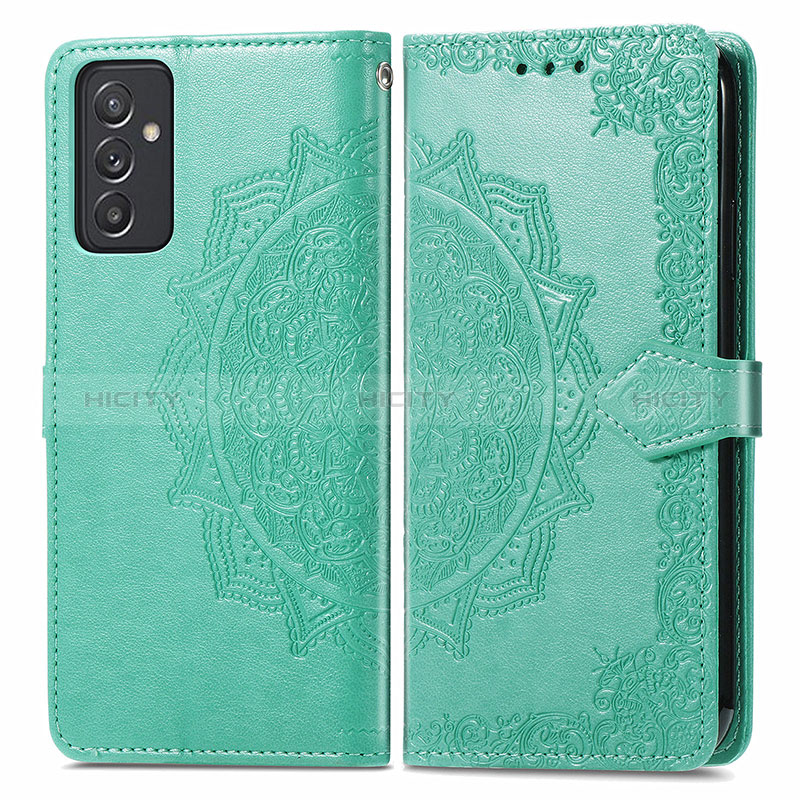 Funda de Cuero Cartera con Soporte Patron de Moda Carcasa para Samsung Galaxy Quantum2 5G