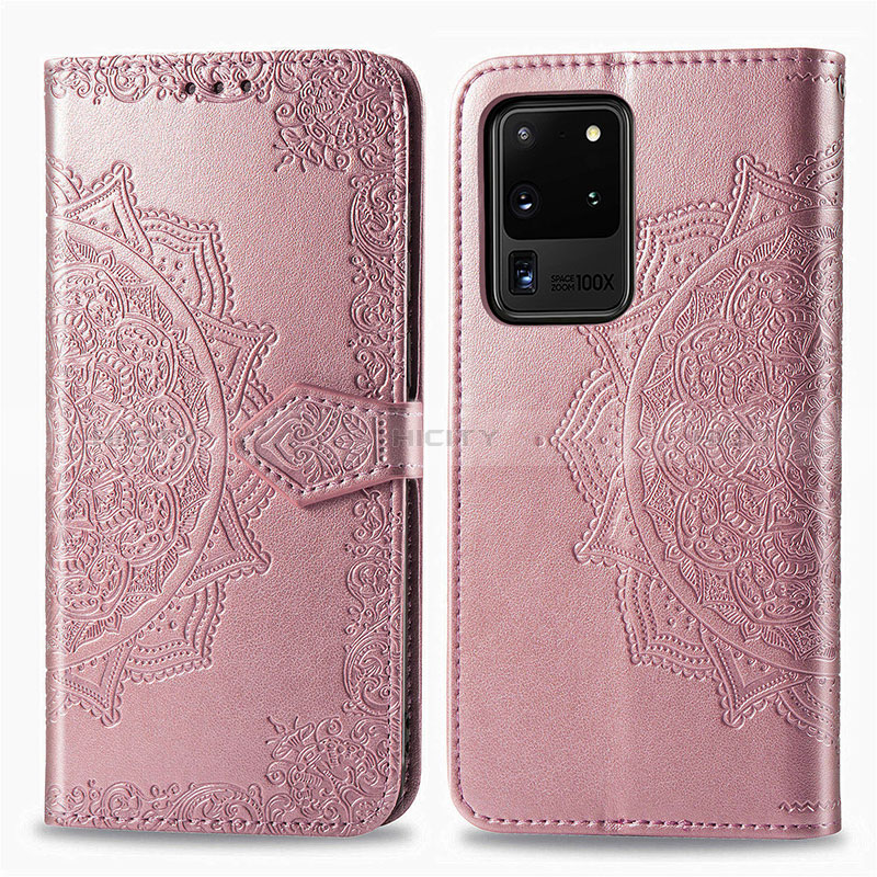 Funda de Cuero Cartera con Soporte Patron de Moda Carcasa para Samsung Galaxy S20 Ultra