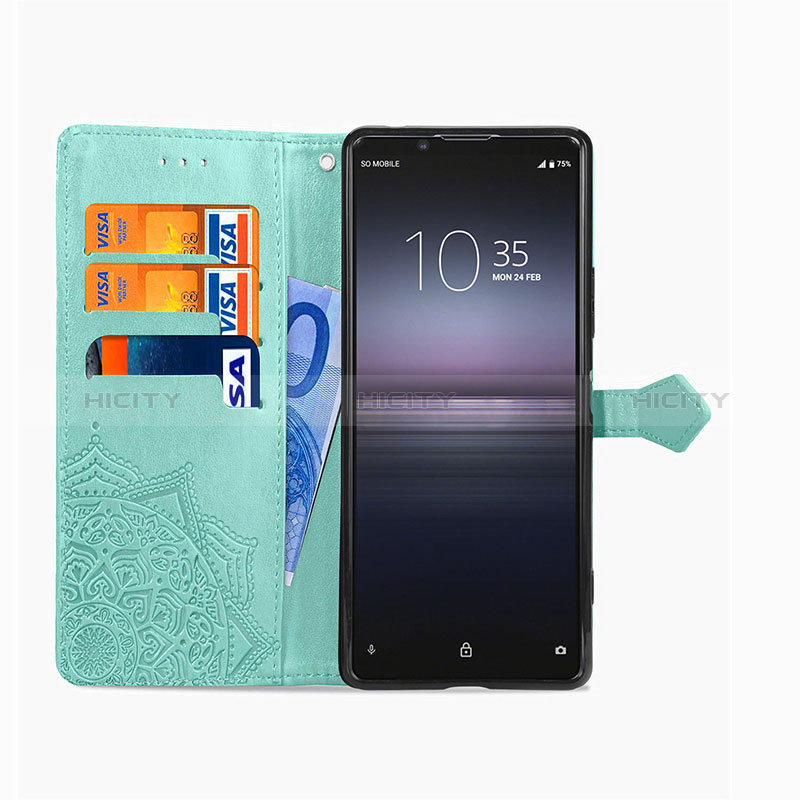 Funda de Cuero Cartera con Soporte Patron de Moda Carcasa para Sony Xperia 1 II