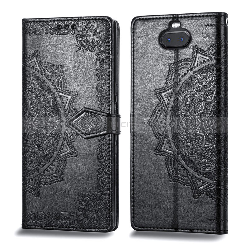 Funda de Cuero Cartera con Soporte Patron de Moda Carcasa para Sony Xperia 10