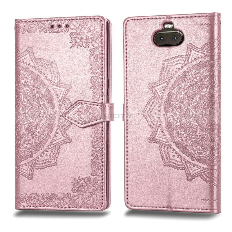 Funda de Cuero Cartera con Soporte Patron de Moda Carcasa para Sony Xperia 10