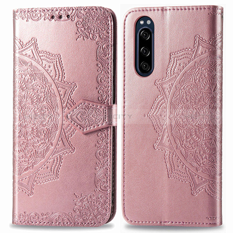 Funda de Cuero Cartera con Soporte Patron de Moda Carcasa para Sony Xperia 5