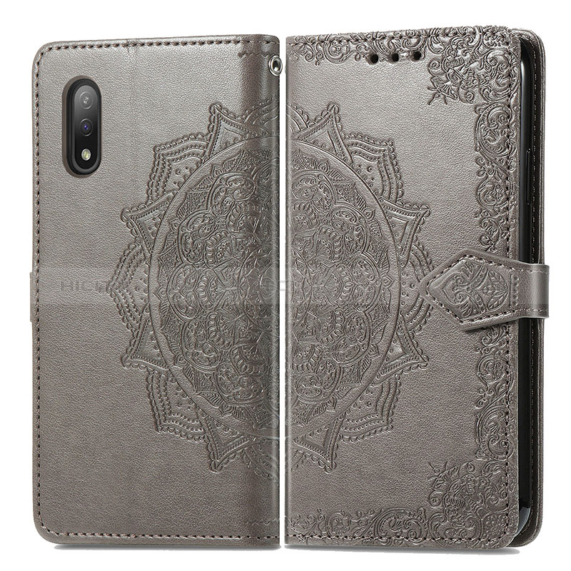 Funda de Cuero Cartera con Soporte Patron de Moda Carcasa para Sony Xperia Ace II