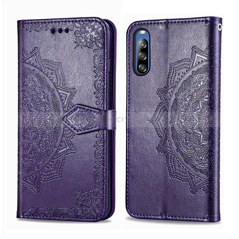 Funda de Cuero Cartera con Soporte Patron de Moda Carcasa para Sony Xperia L4