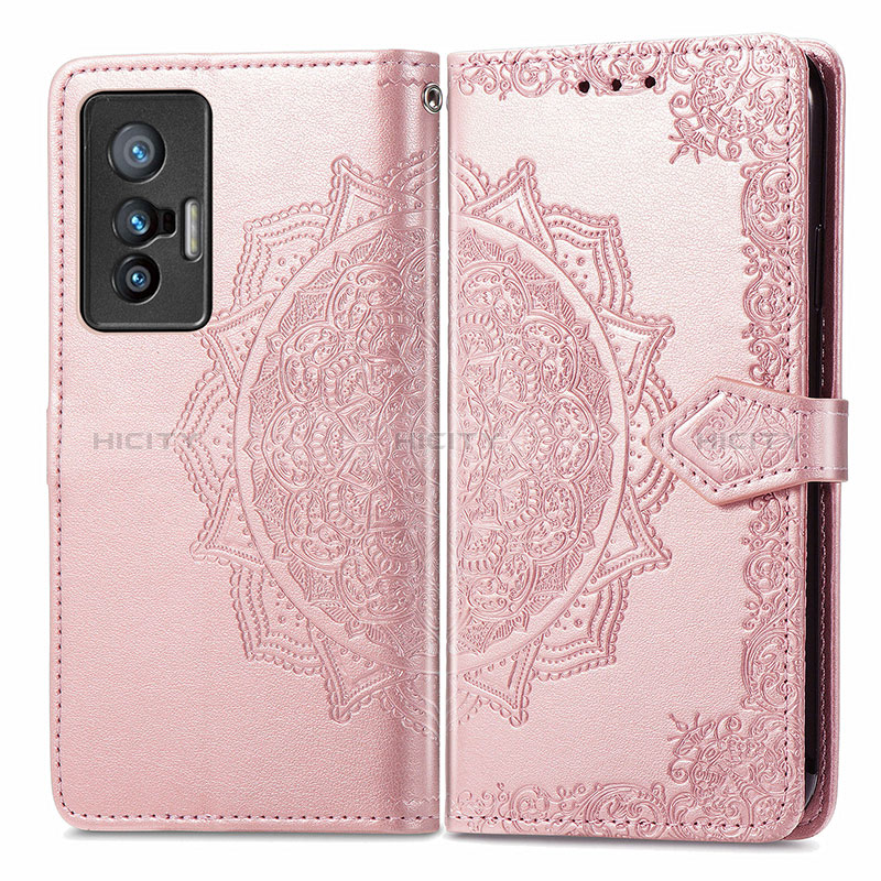 Funda de Cuero Cartera con Soporte Patron de Moda Carcasa para Vivo X70 5G