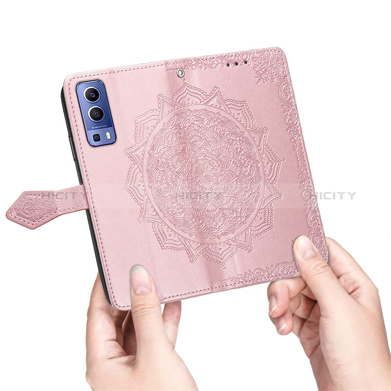 Funda de Cuero Cartera con Soporte Patron de Moda Carcasa para Vivo Y75s 5G