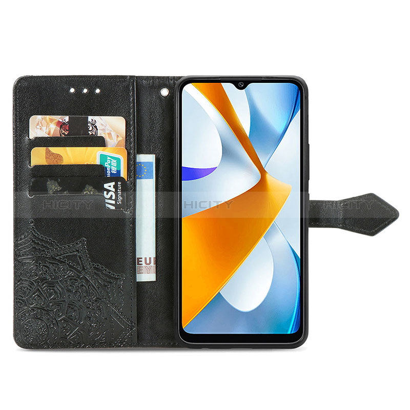 Funda de Cuero Cartera con Soporte Patron de Moda Carcasa para Xiaomi Poco C40