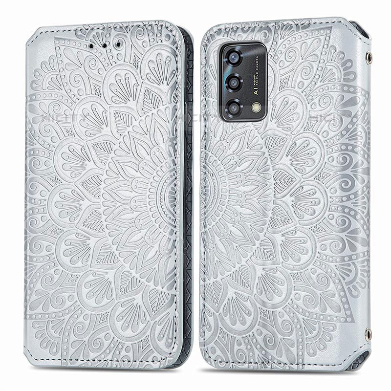 Funda de Cuero Cartera con Soporte Patron de Moda Carcasa S01D para Oppo A74 4G