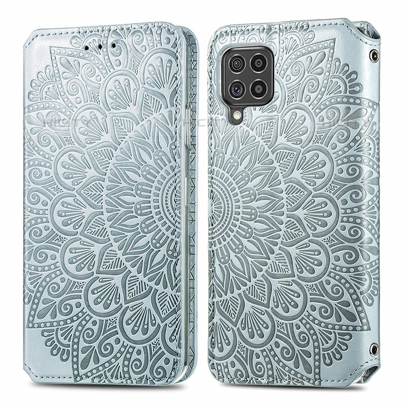 Funda de Cuero Cartera con Soporte Patron de Moda Carcasa S01D para Samsung Galaxy M62 4G