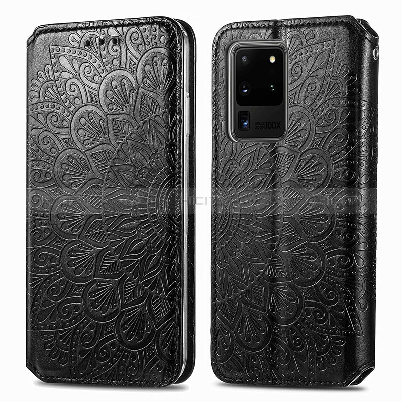 Funda de Cuero Cartera con Soporte Patron de Moda Carcasa S01D para Samsung Galaxy S20 Ultra 5G