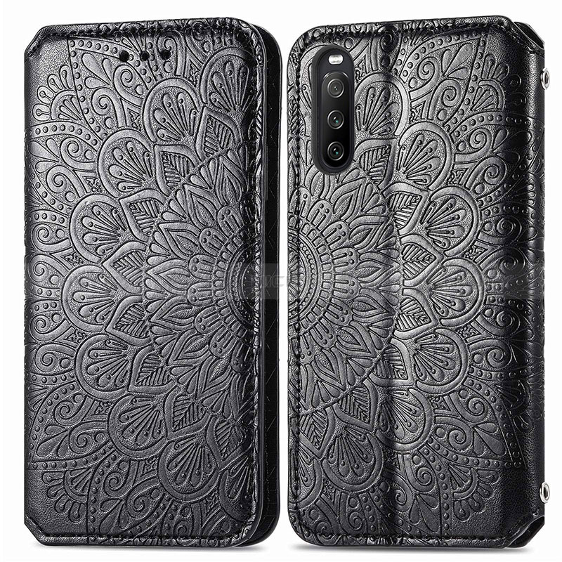 Funda de Cuero Cartera con Soporte Patron de Moda Carcasa S01D para Sony Xperia 10 III