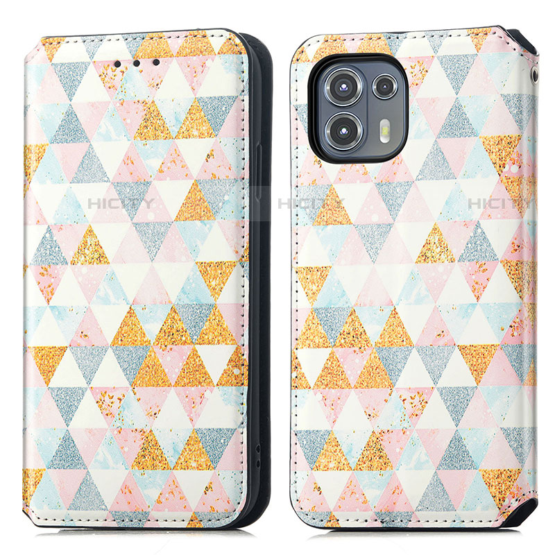 Funda de Cuero Cartera con Soporte Patron de Moda Carcasa S02D para Motorola Moto Edge 20 Lite 5G