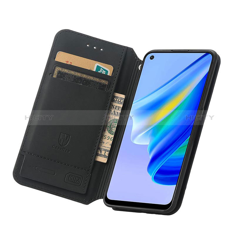 Funda de Cuero Cartera con Soporte Patron de Moda Carcasa S02D para Oppo F19