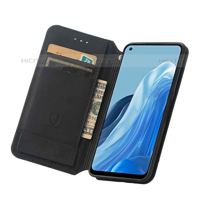 Funda de Cuero Cartera con Soporte Patron de Moda Carcasa S02D para Oppo F21 Pro 4G