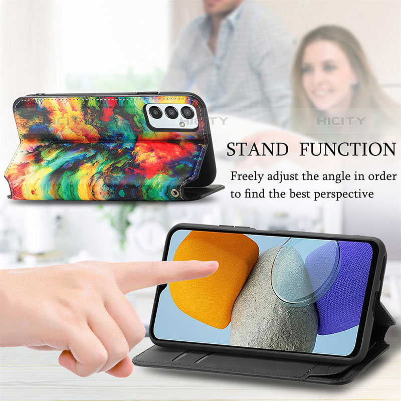 Funda de Cuero Cartera con Soporte Patron de Moda Carcasa S02D para Samsung Galaxy M23 5G