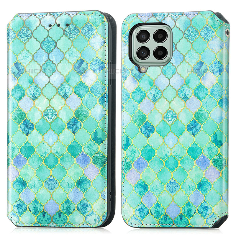 Funda de Cuero Cartera con Soporte Patron de Moda Carcasa S02D para Samsung Galaxy M53 5G