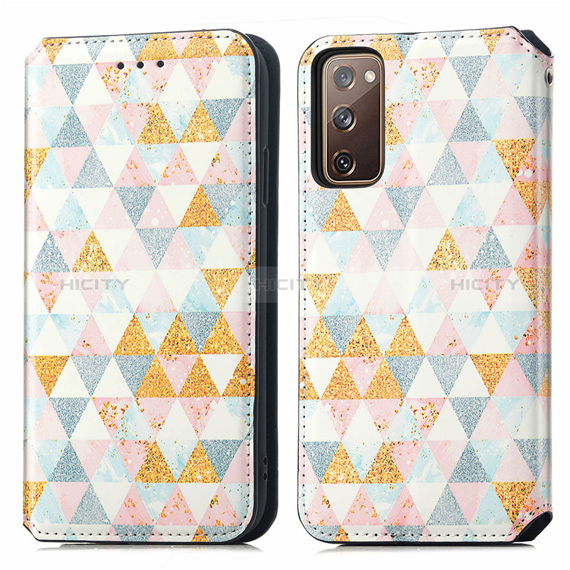 Funda de Cuero Cartera con Soporte Patron de Moda Carcasa S02D para Samsung Galaxy S20 Lite 5G