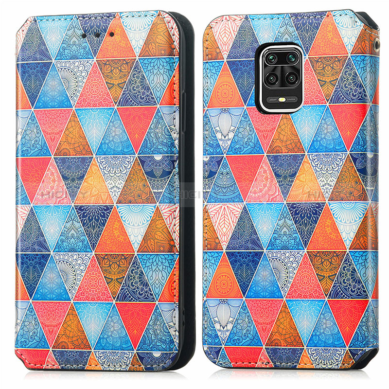 Funda de Cuero Cartera con Soporte Patron de Moda Carcasa S02D para Xiaomi Redmi Note 9 Pro