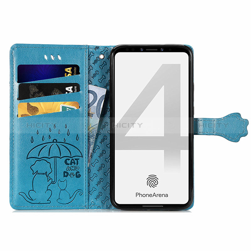 Funda de Cuero Cartera con Soporte Patron de Moda Carcasa S03D para Google Pixel 4