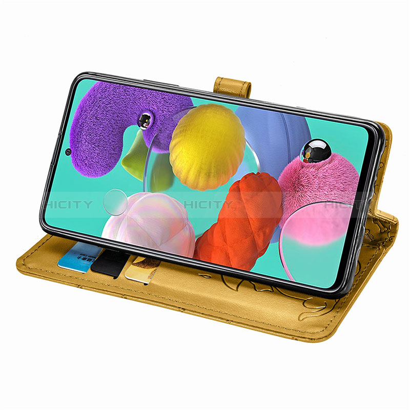 Funda de Cuero Cartera con Soporte Patron de Moda Carcasa S03D para Samsung Galaxy A71 4G A715