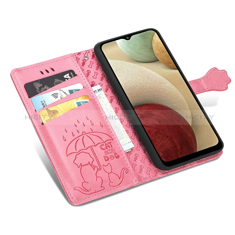 Funda de Cuero Cartera con Soporte Patron de Moda Carcasa S03D para Samsung Galaxy F12