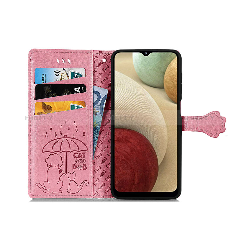 Funda de Cuero Cartera con Soporte Patron de Moda Carcasa S03D para Samsung Galaxy M12