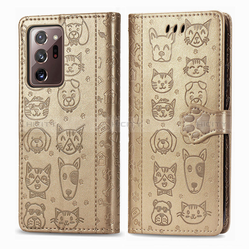 Funda de Cuero Cartera con Soporte Patron de Moda Carcasa S03D para Samsung Galaxy Note 20 Ultra 5G