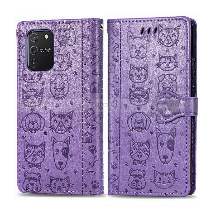 Funda de Cuero Cartera con Soporte Patron de Moda Carcasa S03D para Samsung Galaxy S10 Lite