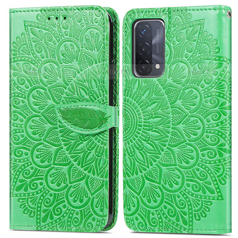 Funda de Cuero Cartera con Soporte Patron de Moda Carcasa S04D para OnePlus Nord N200 5G