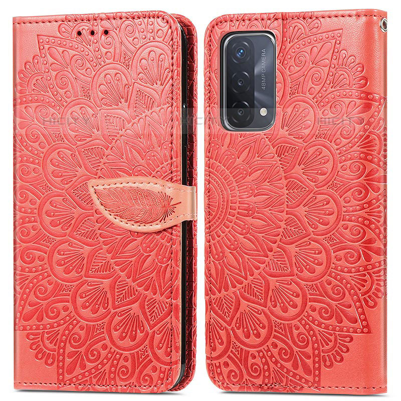 Funda de Cuero Cartera con Soporte Patron de Moda Carcasa S04D para OnePlus Nord N200 5G