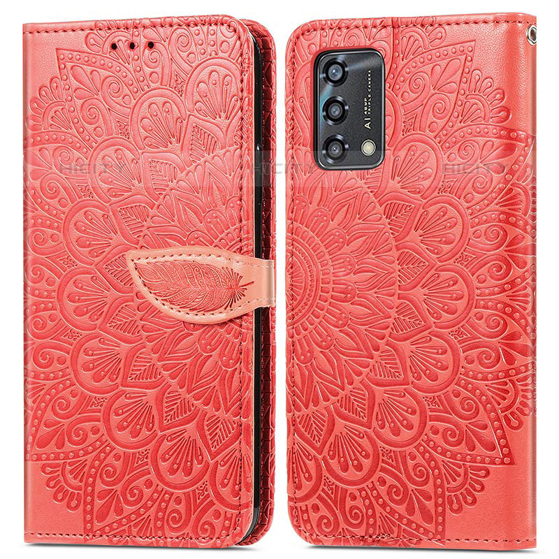 Funda de Cuero Cartera con Soporte Patron de Moda Carcasa S04D para Oppo A74 4G