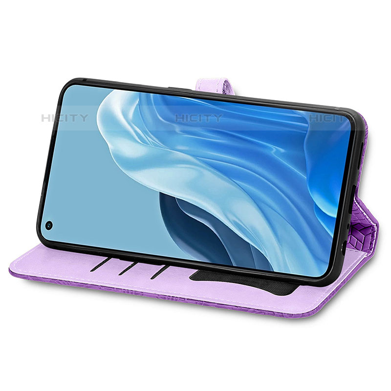 Funda de Cuero Cartera con Soporte Patron de Moda Carcasa S04D para Oppo Reno7 Pro 5G