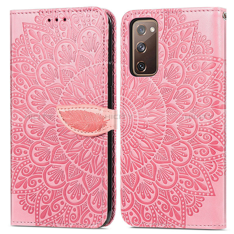 Funda de Cuero Cartera con Soporte Patron de Moda Carcasa S04D para Samsung Galaxy S20 FE (2022) 5G