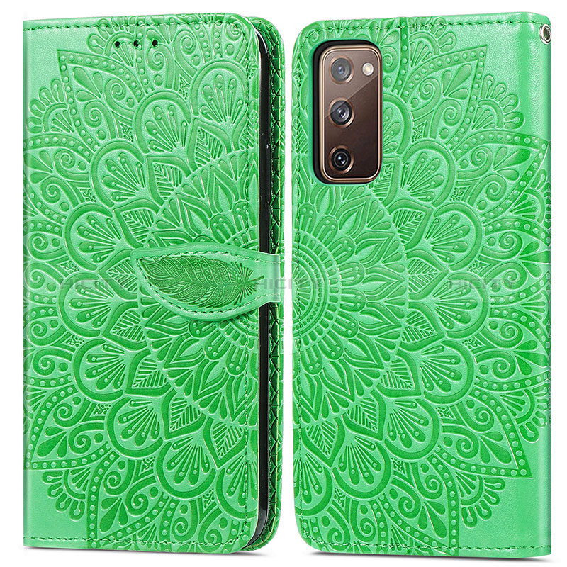 Funda de Cuero Cartera con Soporte Patron de Moda Carcasa S04D para Samsung Galaxy S20 FE 5G